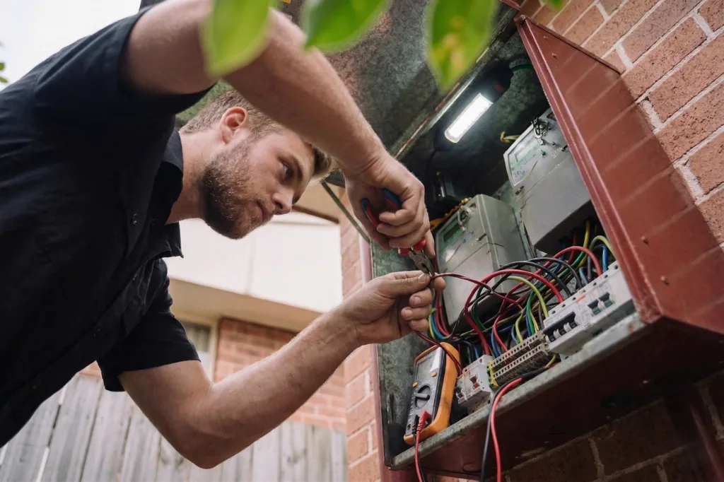 Rozelle electrician performing electrical work